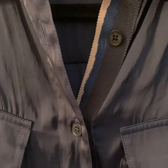 Zadig & Voltaire Midnight Blue MIDI shirt dress SZ small - Picture 3 of 7